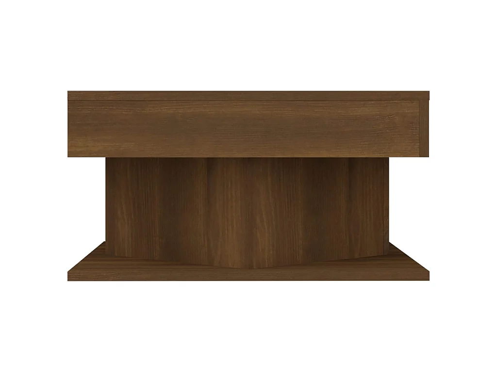 Couchtisch Braun Beistelltisch Eichen-Optik 57x57x30 cm Holzwerkstoff -MN12636