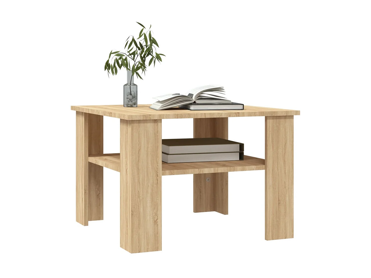 Couchtisch Beistelltisch Sonoma-Eiche 60x60x42 cm Holzwerkstoff -MN83951