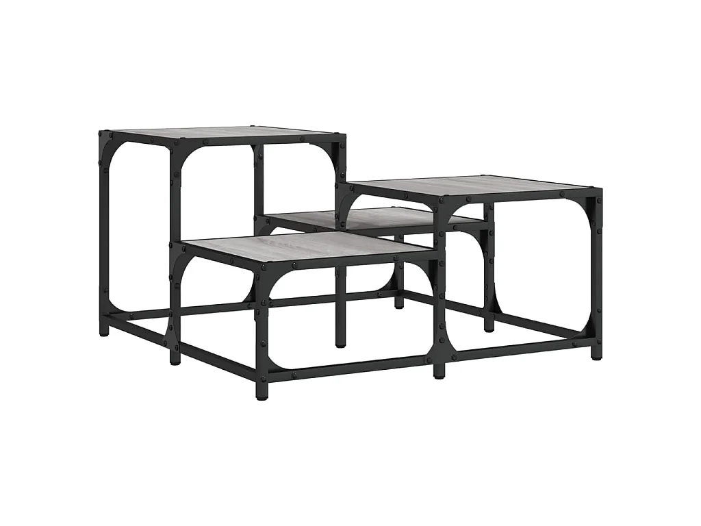 Couchtisch Beistelltisch Grau Sonoma 68x68x40 cm Holzwerkstoff -MN74498