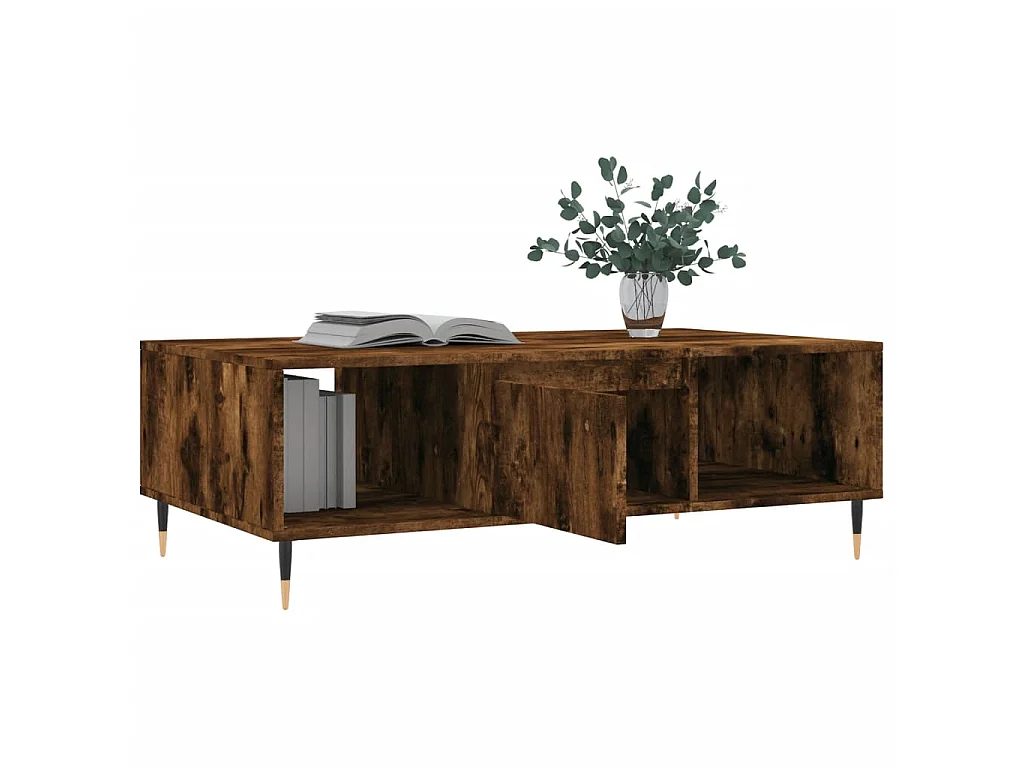 Couchtisch Beistelltisch Räuchereiche 104x60x35 cm Holzwerkstoff -MN55285