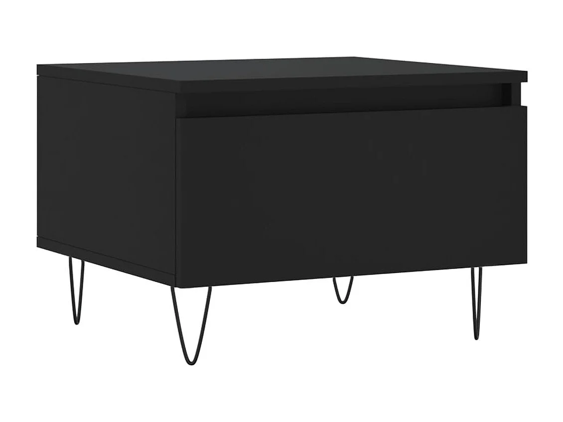 2er-Set Couchtische Beistelltisch Schwarz 50x46x35 cm Holzwerkstoff -MN13347