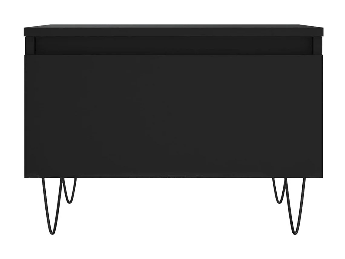 2er-Set Couchtische Beistelltisch Schwarz 50x46x35 cm Holzwerkstoff -MN13347