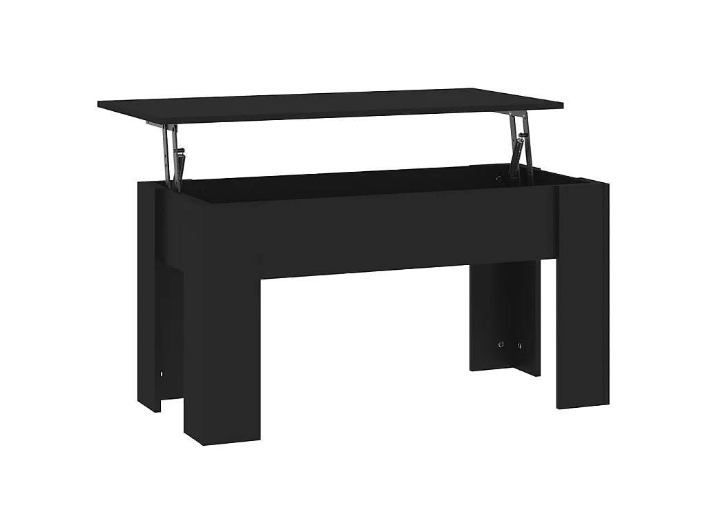Couchtisch Beistelltisch Schwarz 101x49x52 cm Holzwerkstoff -MN24197