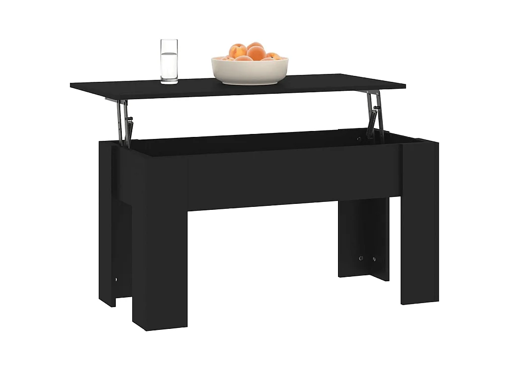 Couchtisch Beistelltisch Schwarz 101x49x52 cm Holzwerkstoff -MN24197