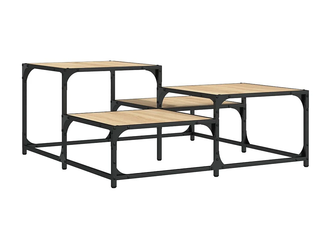 Couchtisch Beistelltisch Sonoma-Eiche 87,5x87,5x40 cm Holzwerkstoff -MN70912