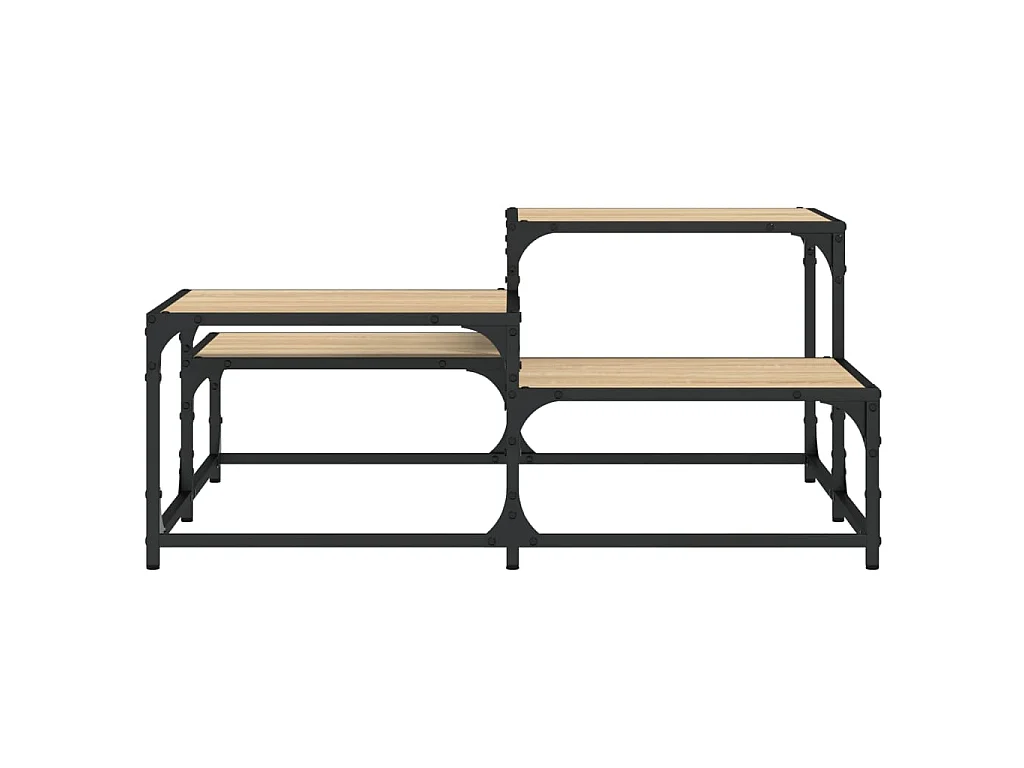 Couchtisch Beistelltisch Sonoma-Eiche 87,5x87,5x40 cm Holzwerkstoff -MN70912