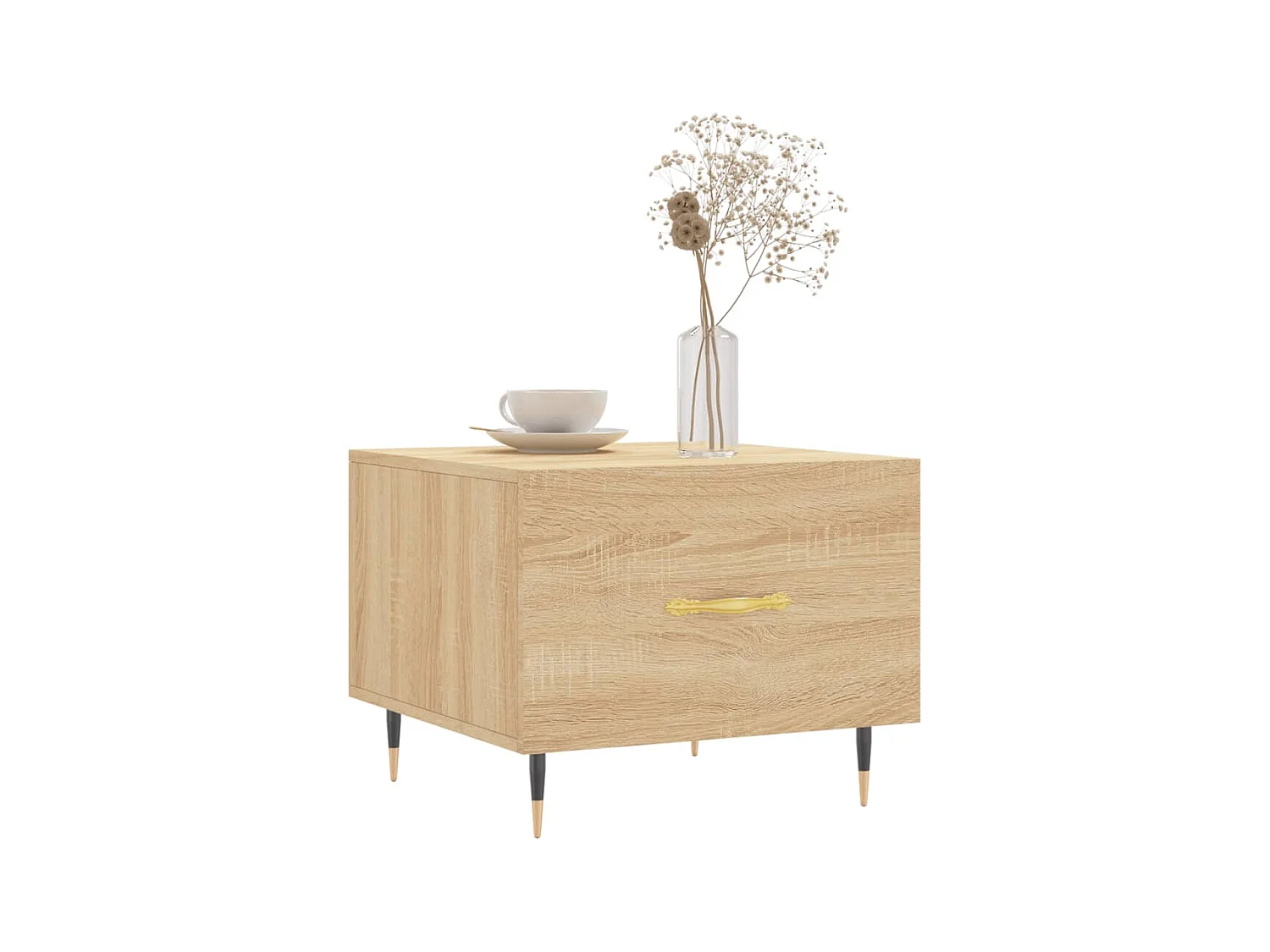 Couchtisch Beistelltisch Sonoma-Eiche 50x50x40 cm Holzwerkstoff -MN31329