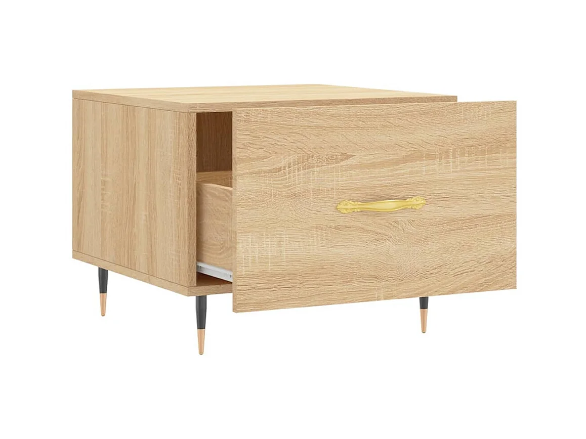 Couchtisch Beistelltisch Sonoma-Eiche 50x50x40 cm Holzwerkstoff -MN31329