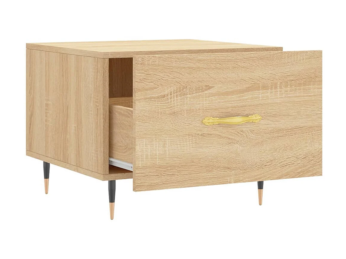 Couchtisch Beistelltisch Sonoma-Eiche 50x50x40 cm Holzwerkstoff -MN31329