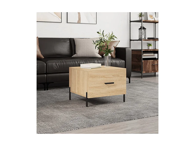 Couchtisch Beistelltisch Sonoma-Eiche 50x50x40 cm Holzwerkstoff -MN20220