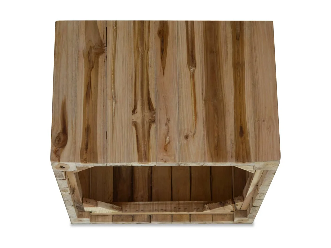 Couchtisch Beistelltisch Echtholz 50 x 50 x 35 cm -MN50045