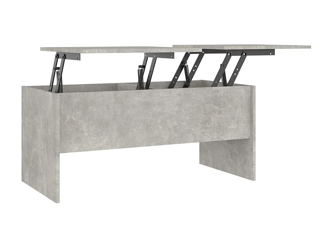 Couchtisch Beistelltisch Betongrau 102x50,5x46,5 cm Holzwerkstoff -MN67325