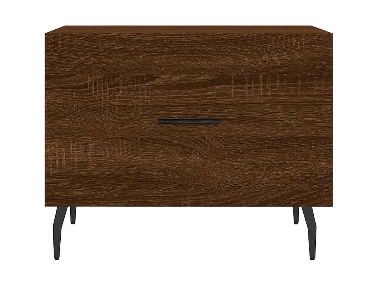 2er-Set Couchtische Beistelltisch Braun Eichen-Optik 50x50x40 cm Holzwerkstoff -MN91080