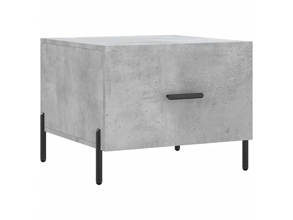 2er-Set Couchtische Beistelltisch Betongrau 50x50x40 cm Holzwerkstoff -MN54174