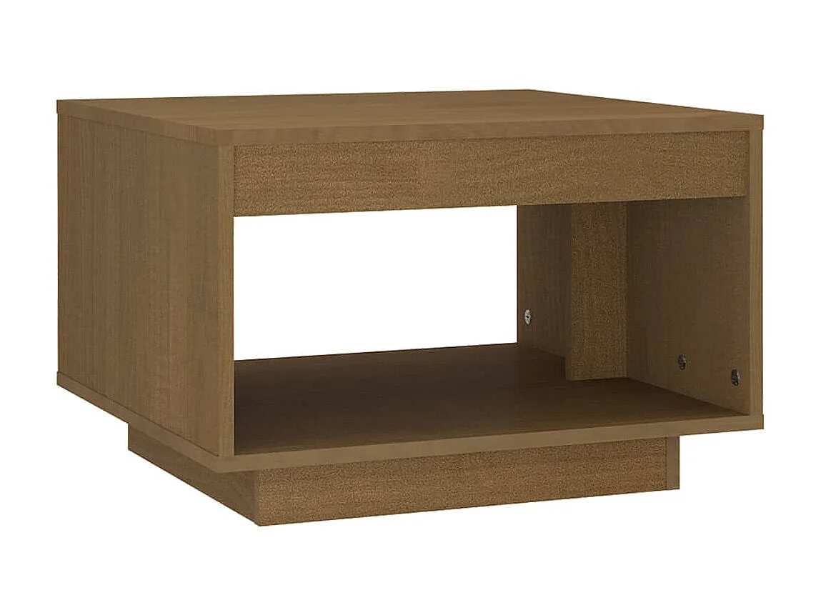 Couchtisch Beistelltisch Honigbraun 50x50x33,5 cm Massivholz Kiefer -MN23090