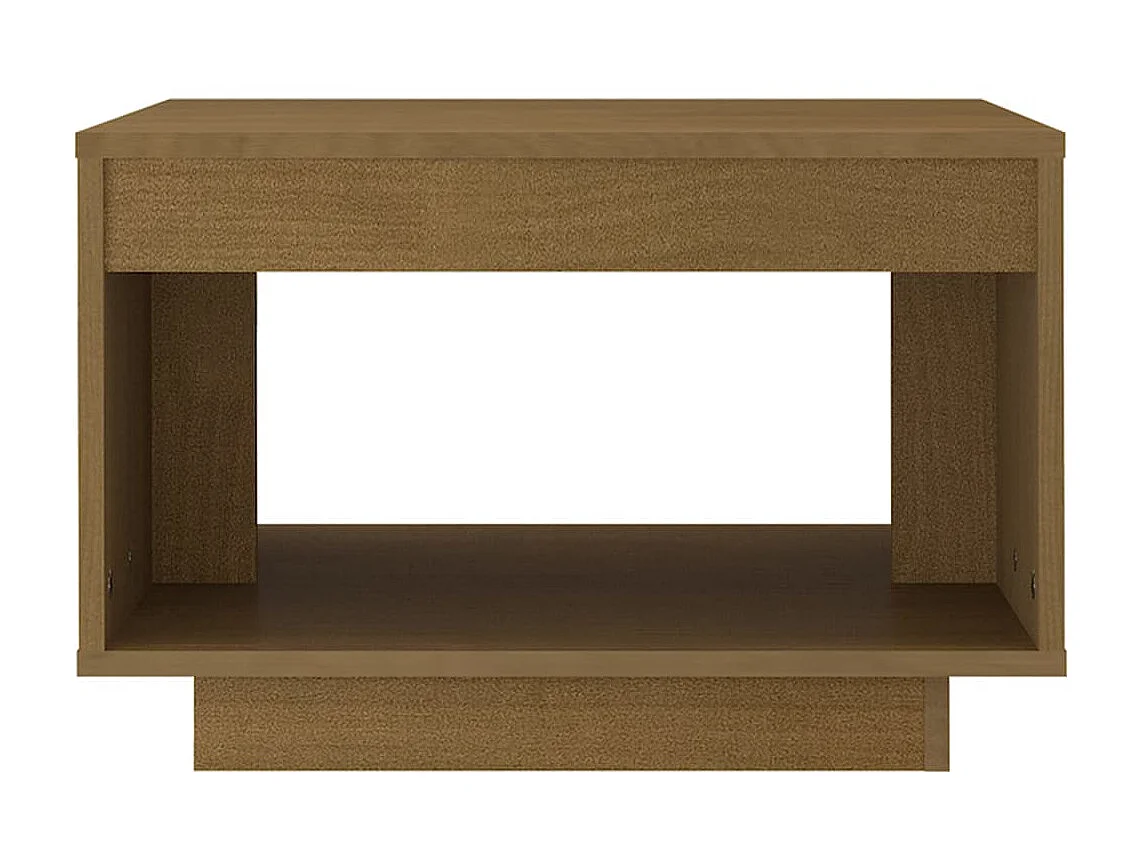 Couchtisch Beistelltisch Honigbraun 50x50x33,5 cm Massivholz Kiefer -MN23090