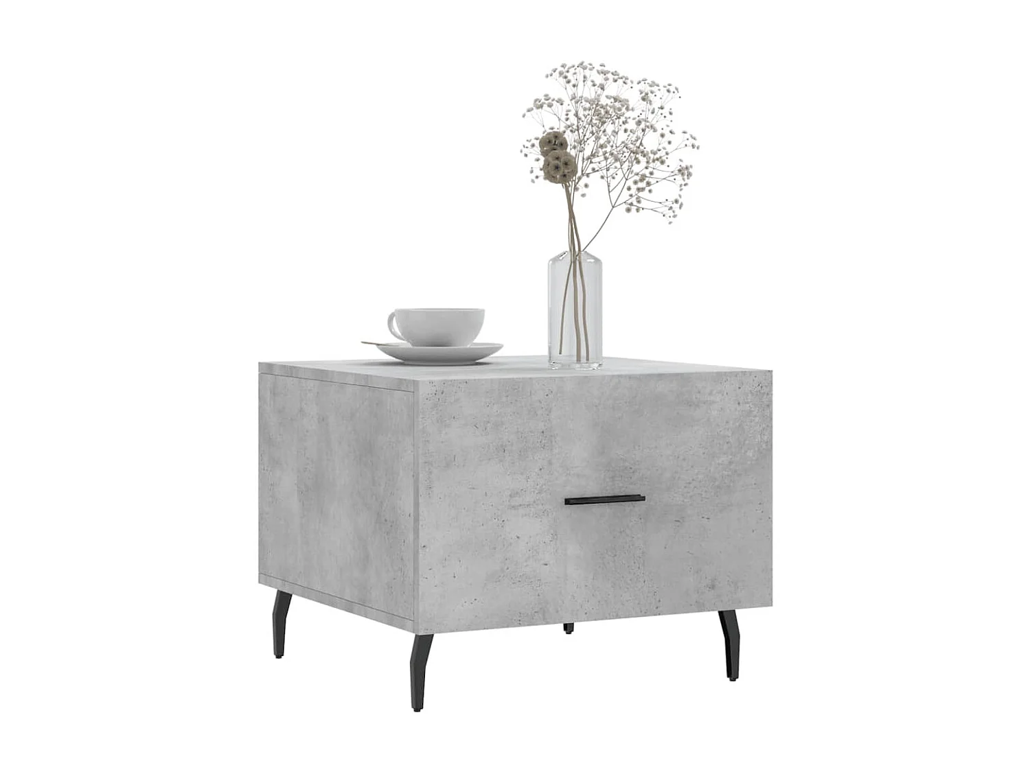 Couchtisch Beistelltisch Betongrau 50x50x40 cm Holzwerkstoff -MN80064