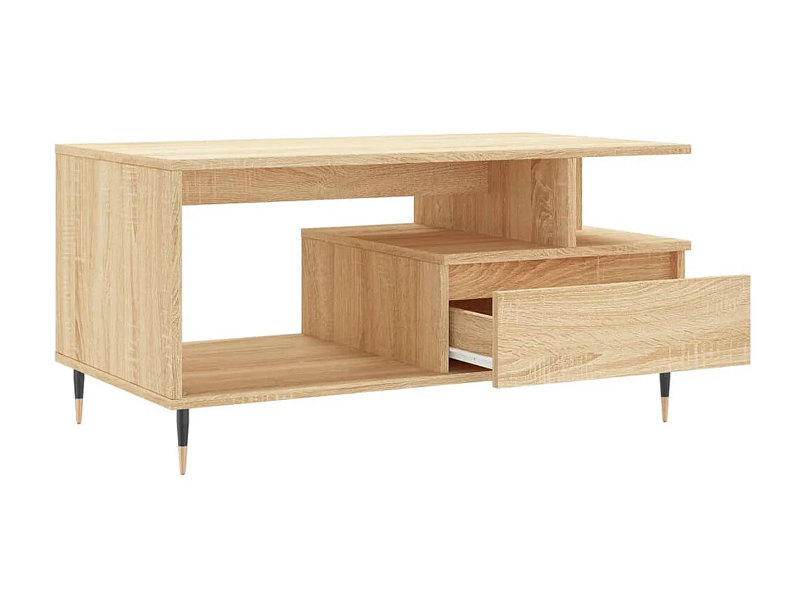 Couchtisch Beistelltisch Sonoma-Eiche 90x49x45 cm Holzwerkstoff -MN82665