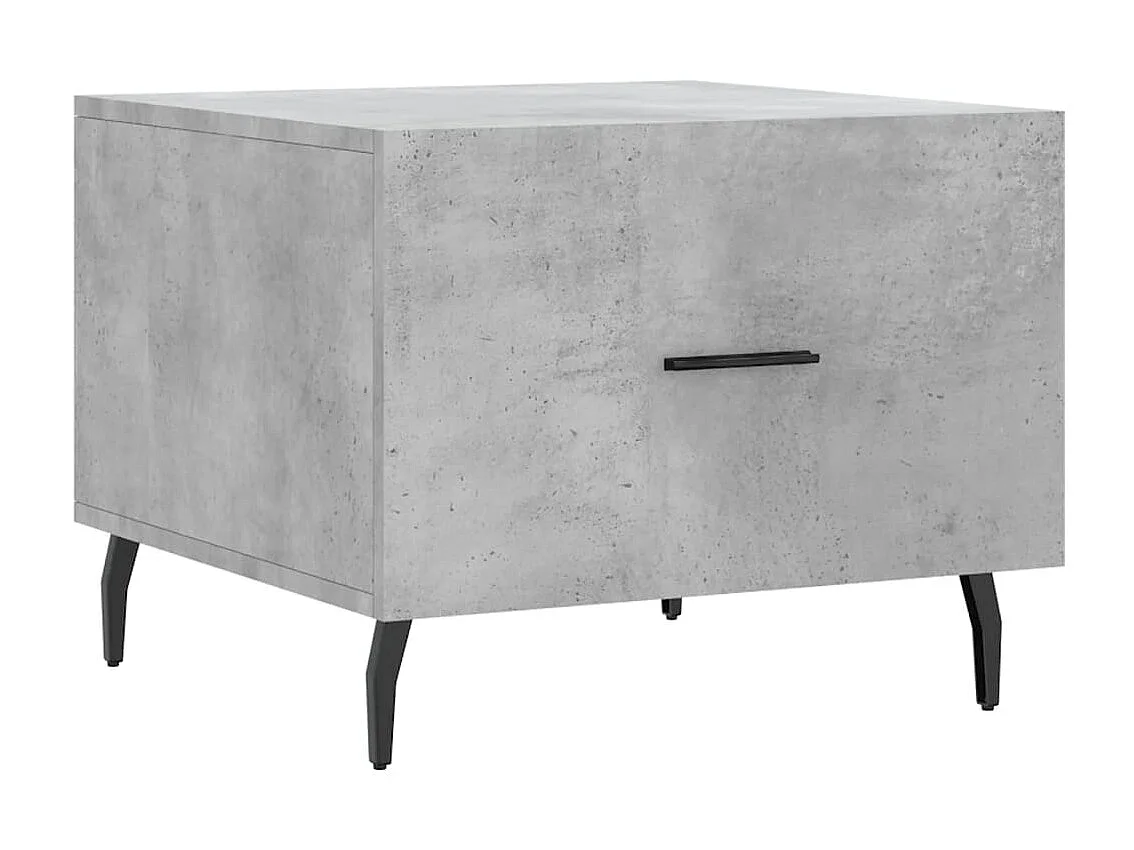 2er-Set Couchtische Beistelltisch Betongrau 50x50x40 cm Holzwerkstoff -MN17855