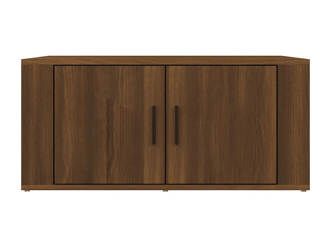 Couchtisch Braun Beistelltisch Eichen-Optik 80x50x36 cm Holzwerkstoff -MN62355