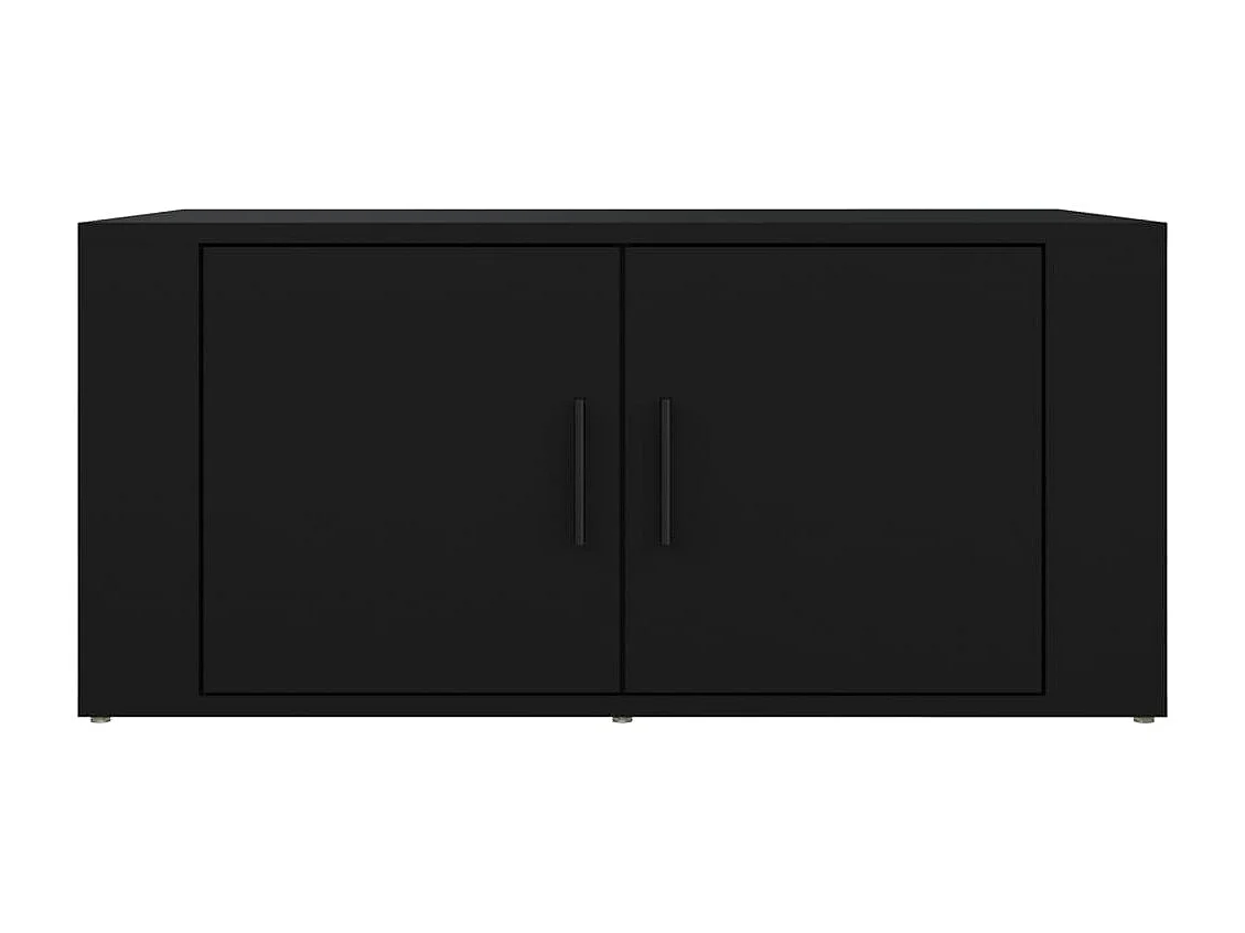 Couchtisch Beistelltisch Schwarz 80x50x36 cm Holzwerkstoff -MN79136