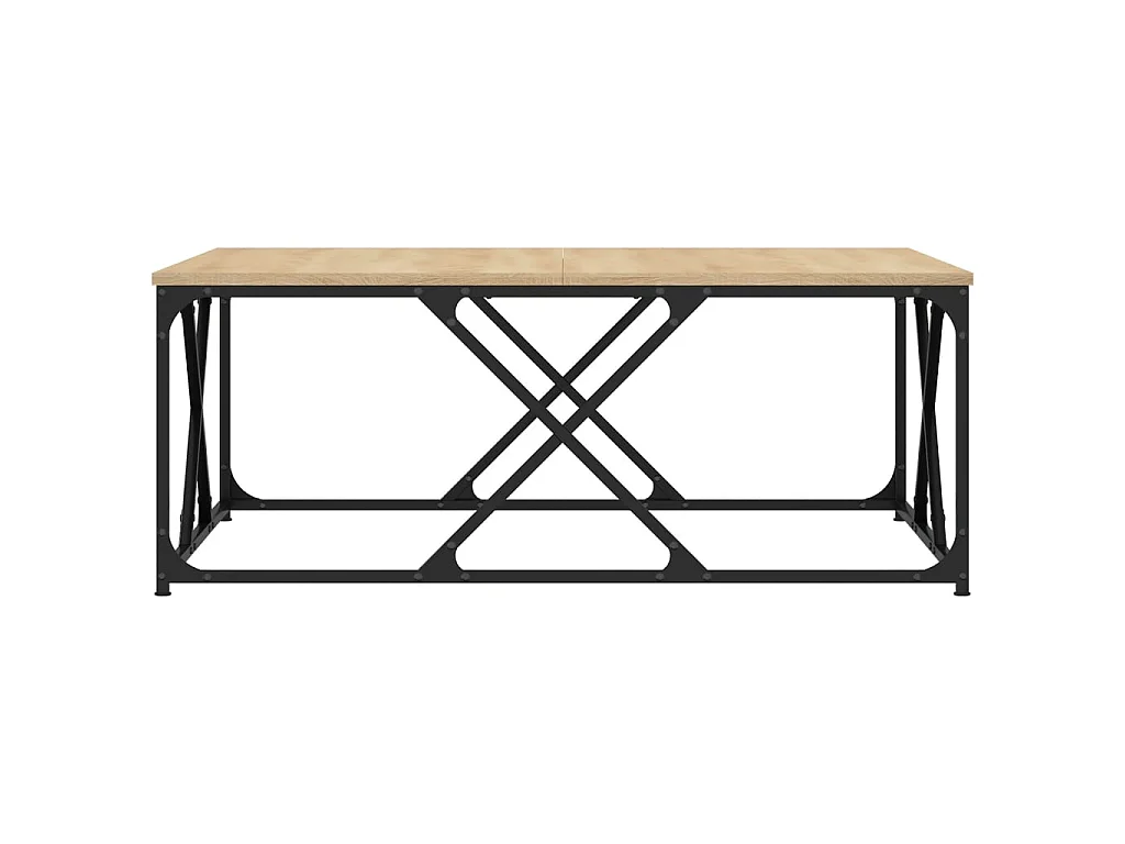 Couchtisch Beistelltisch Sonoma-Eiche 100x100x40 cm Holzwerkstoff -MN18646