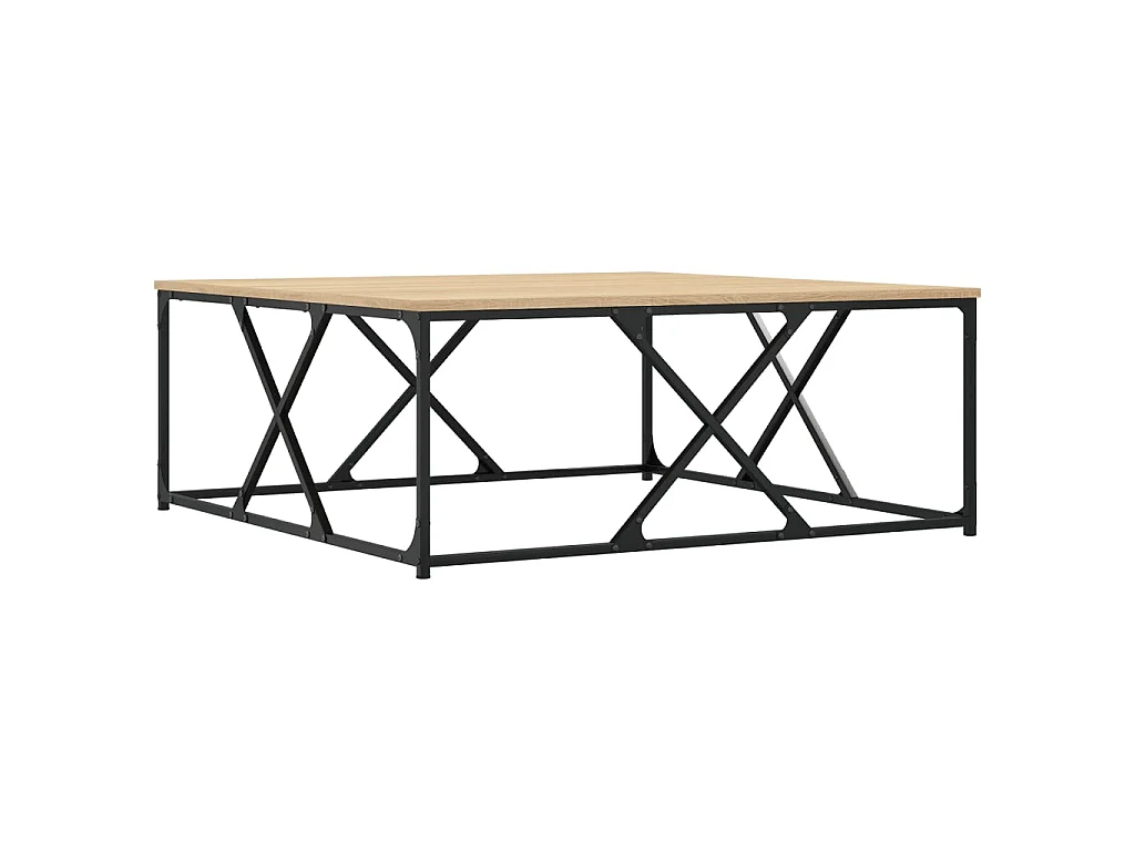 Couchtisch Beistelltisch Sonoma-Eiche 100x100x40 cm Holzwerkstoff -MN18646