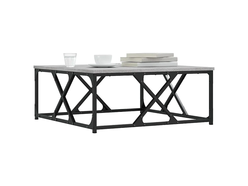 Couchtisch Beistelltisch Grau Sonoma 70x70x30 cm Holzwerkstoff -MN26160
