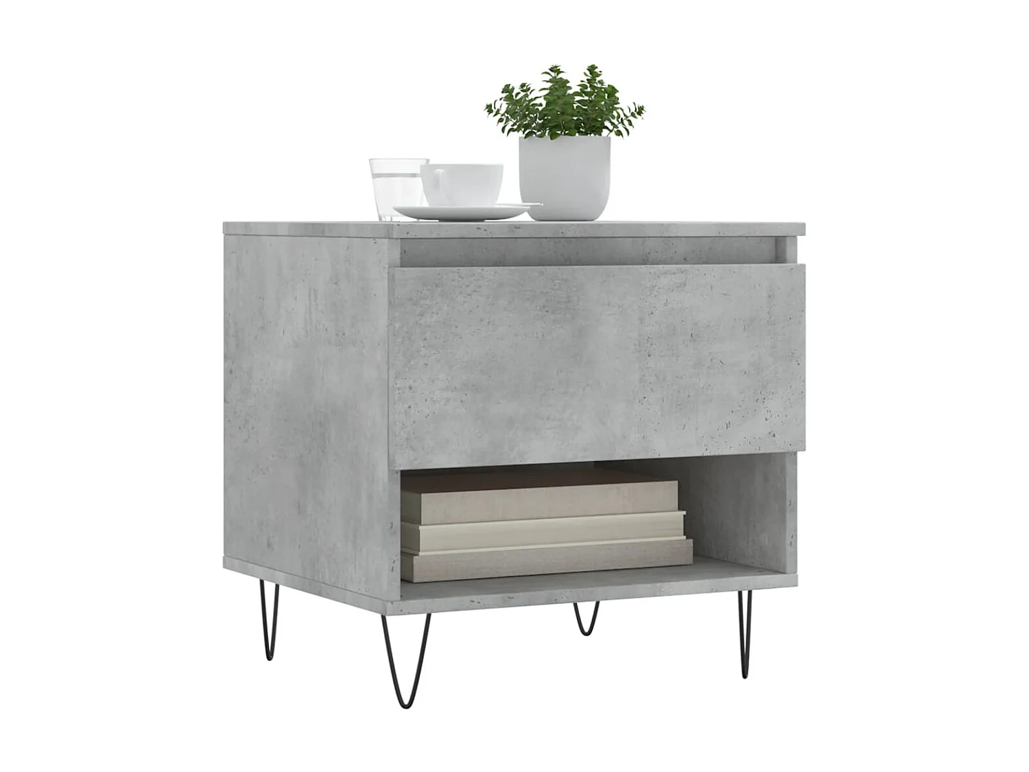 Couchtisch Beistelltisch Betongrau 50x46x50 cm Holzwerkstoff -MN25854