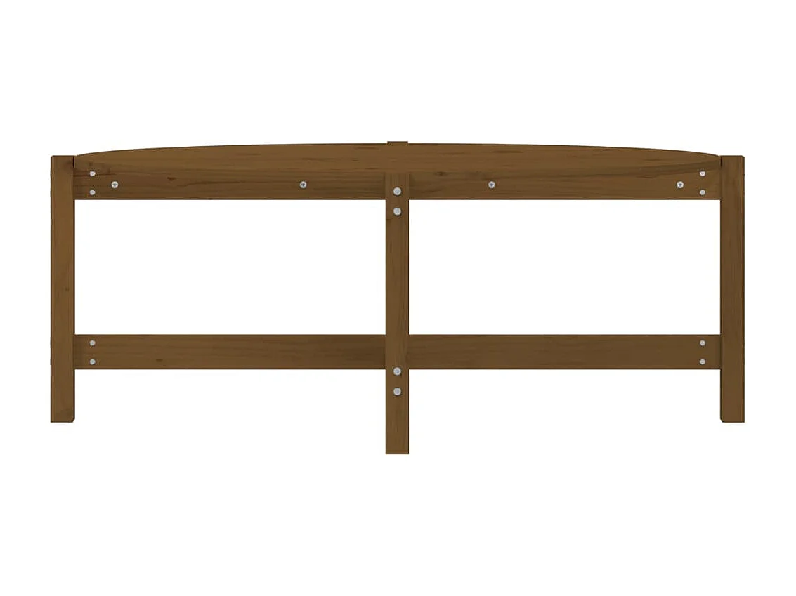 Couchtisch Beistelltisch Honigbraun 118x63x45 cm Massivholz Kiefer -MN64035