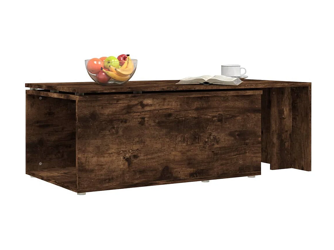 Couchtisch Beistelltisch Räuchereiche 150x50x35 cm Holzwerkstoff -MN64993