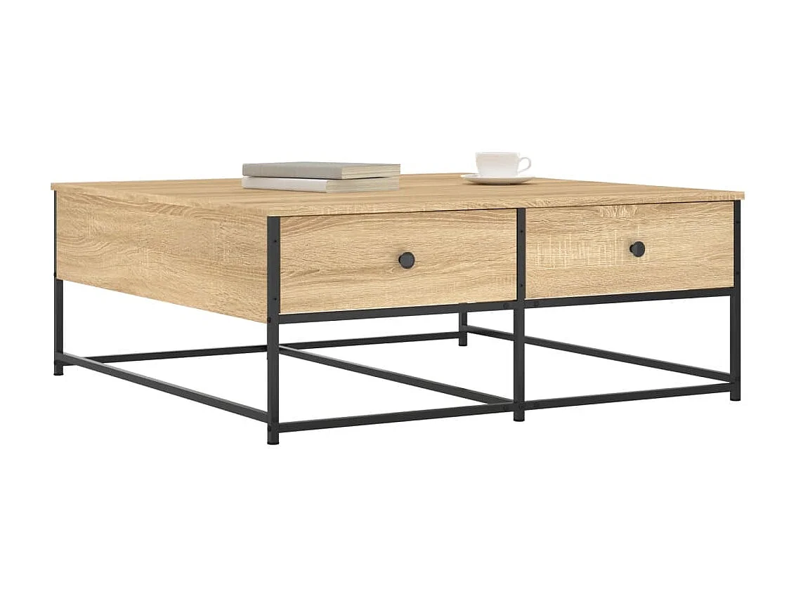 Couchtisch Beistelltisch Sonoma-Eiche 100x99x40 cm Holzwerkstoff -MN54230