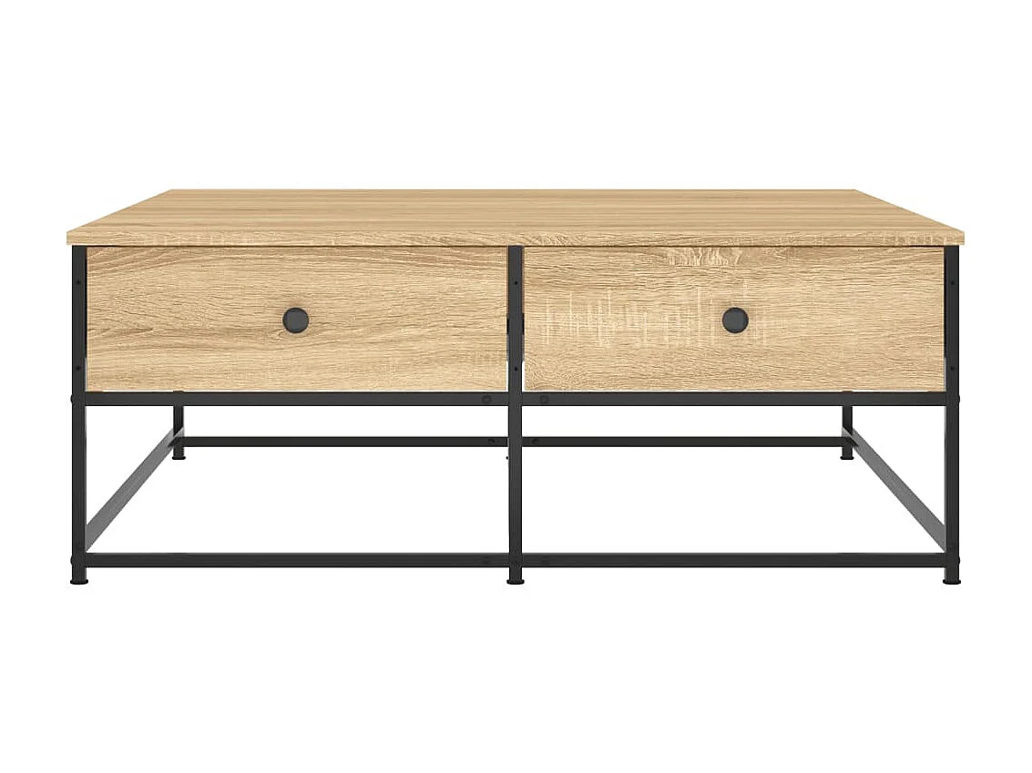 Couchtisch Beistelltisch Sonoma-Eiche 100x99x40 cm Holzwerkstoff -MN54230