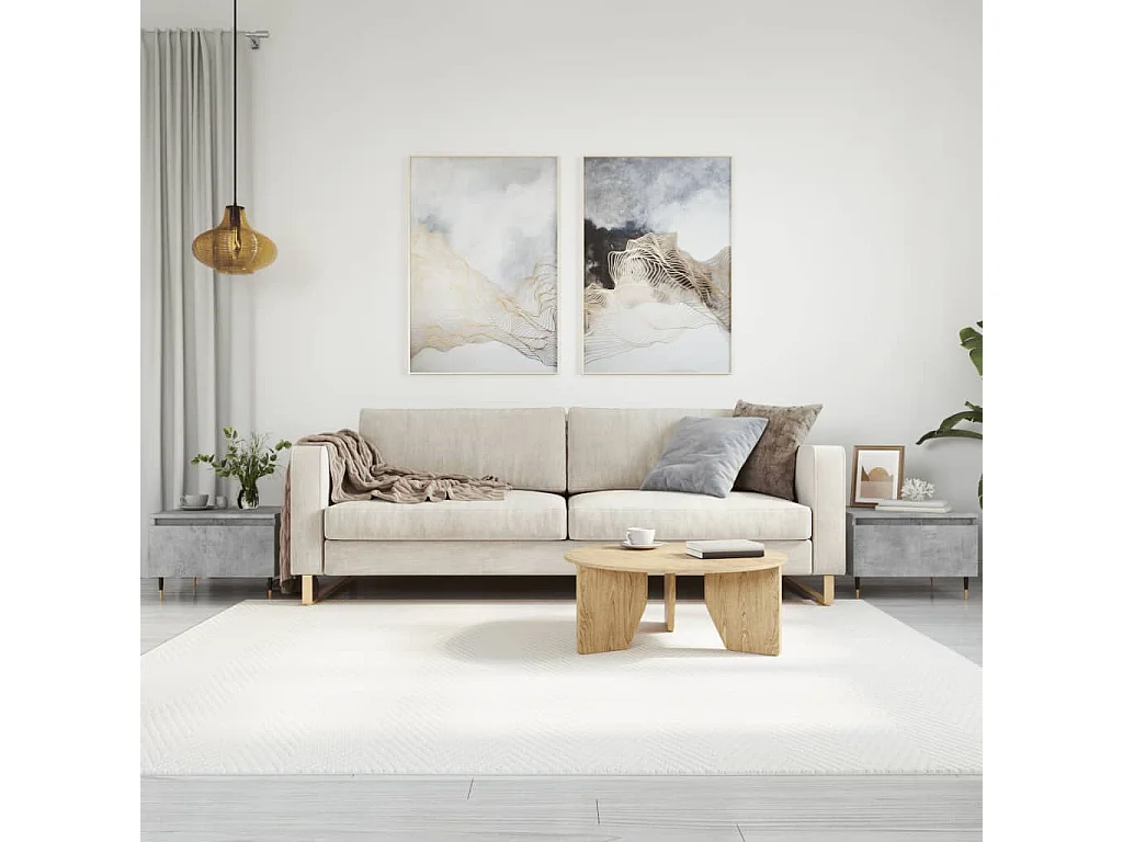 2er-Set Couchtische Beistelltisch Betongrau 50x46x35 cm Holzwerkstoff -MN61381