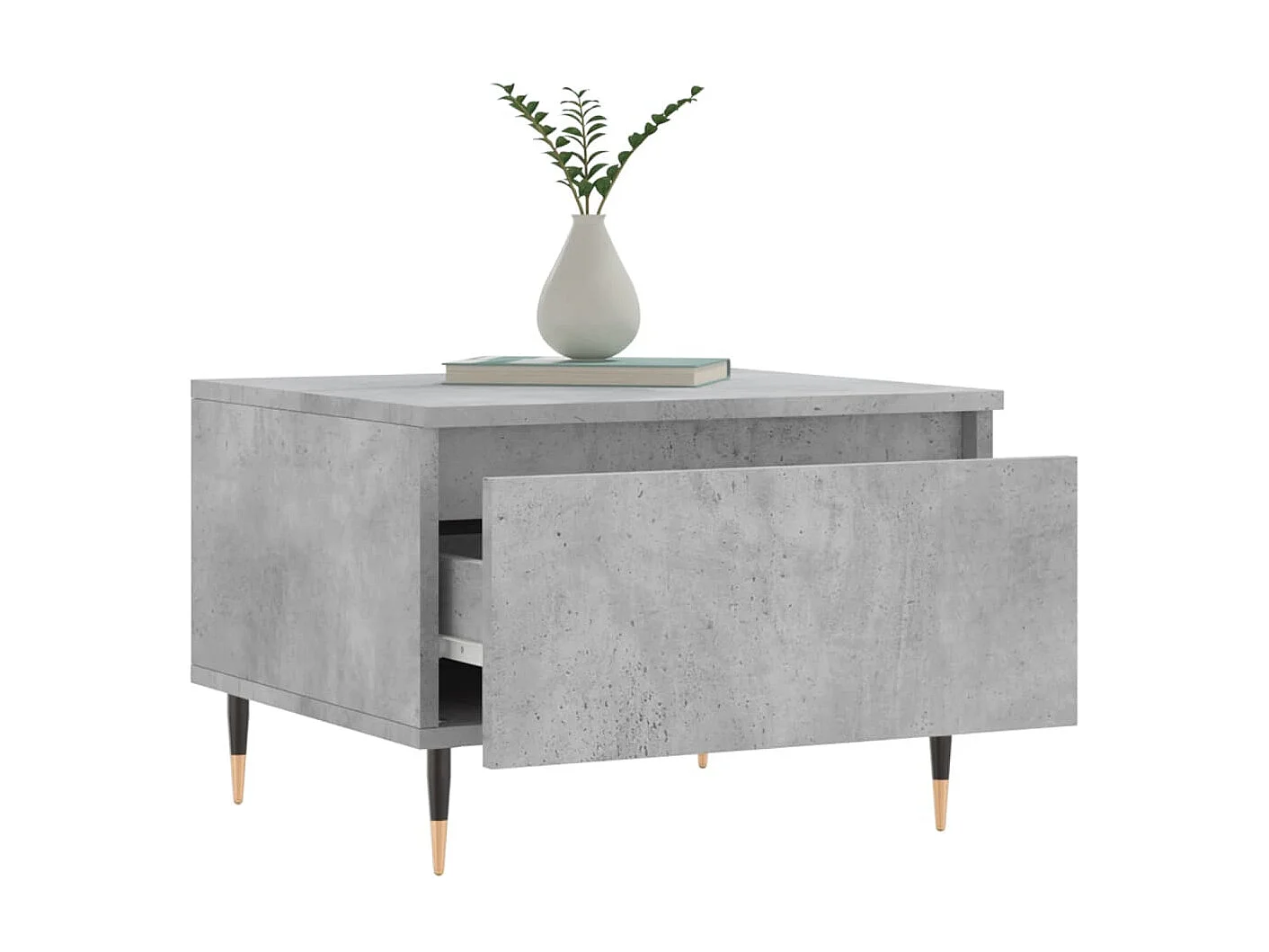 2er-Set Couchtische Beistelltisch Betongrau 50x46x35 cm Holzwerkstoff -MN61381