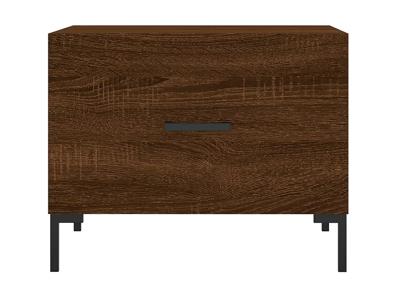 2er-Set Couchtische Beistelltisch Braun Eichen-Optik 50x50x40 cm Holzwerkstoff -MN72080