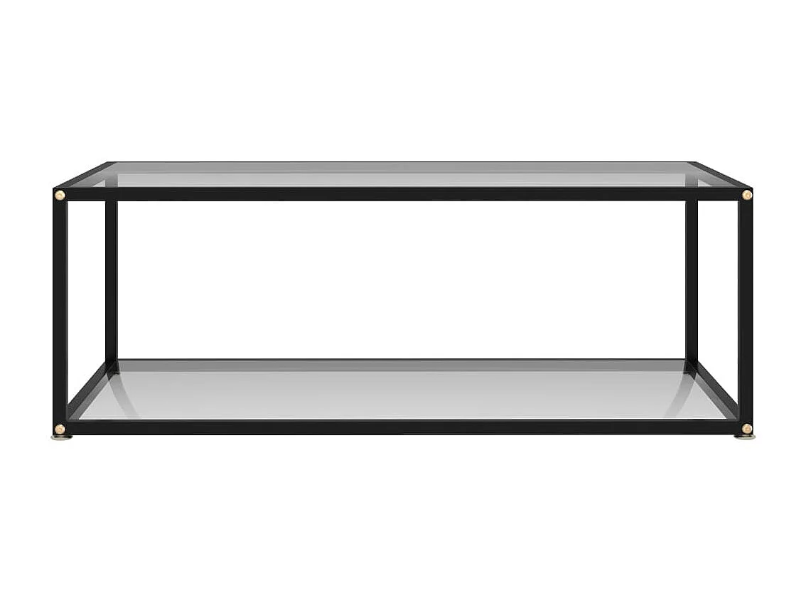 Couchtisch Beistelltisch Transparent 100x50x35 cm Hartglas -MN26272