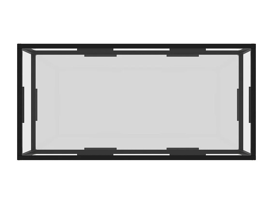 Couchtisch Beistelltisch Transparent 100x50x35 cm Hartglas -MN26272