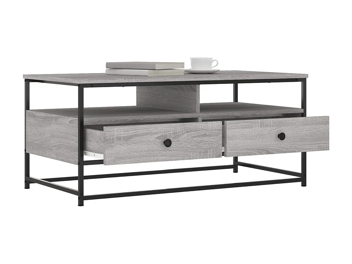 Couchtisch Beistelltisch Grau Sonoma 100x51x45 cm Holzwerkstoff -MN37310