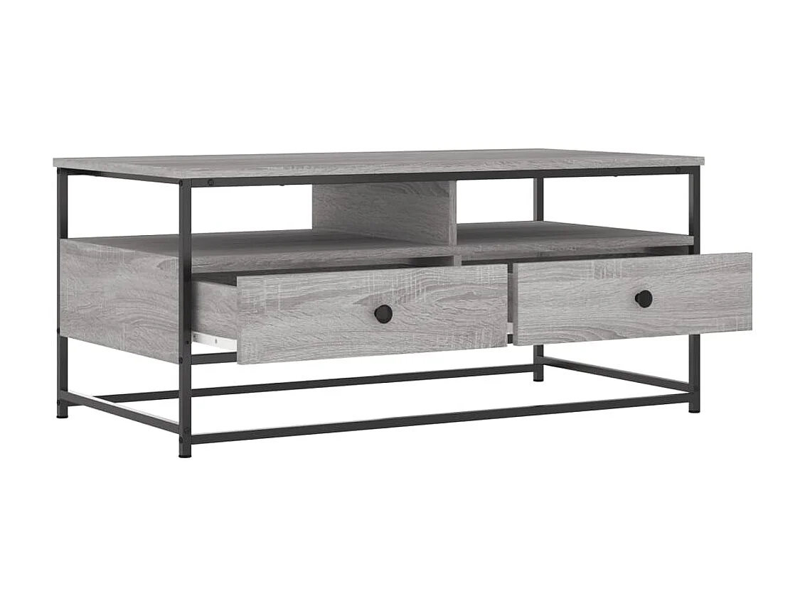 Couchtisch Beistelltisch Grau Sonoma 100x51x45 cm Holzwerkstoff -MN37310