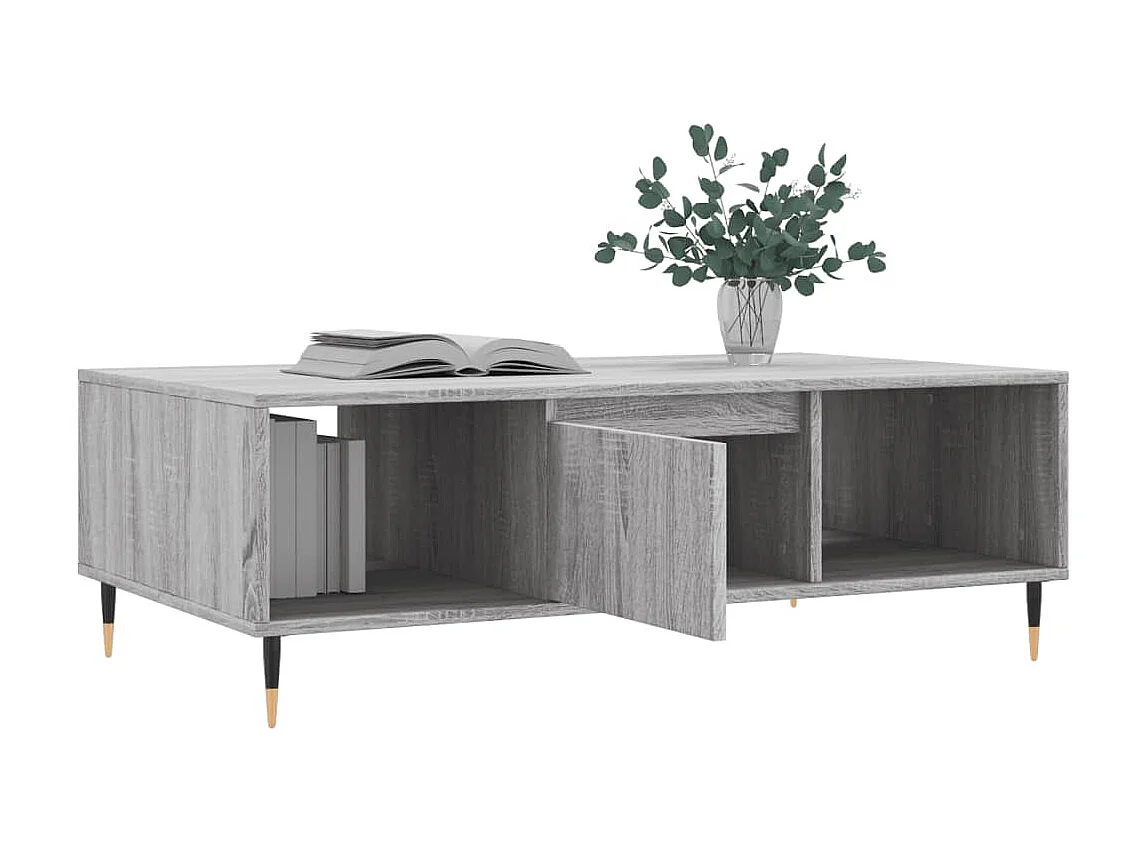 Couchtisch Beistelltisch Grau Sonoma 104x60x35 cm Holzwerkstoff -MN75543