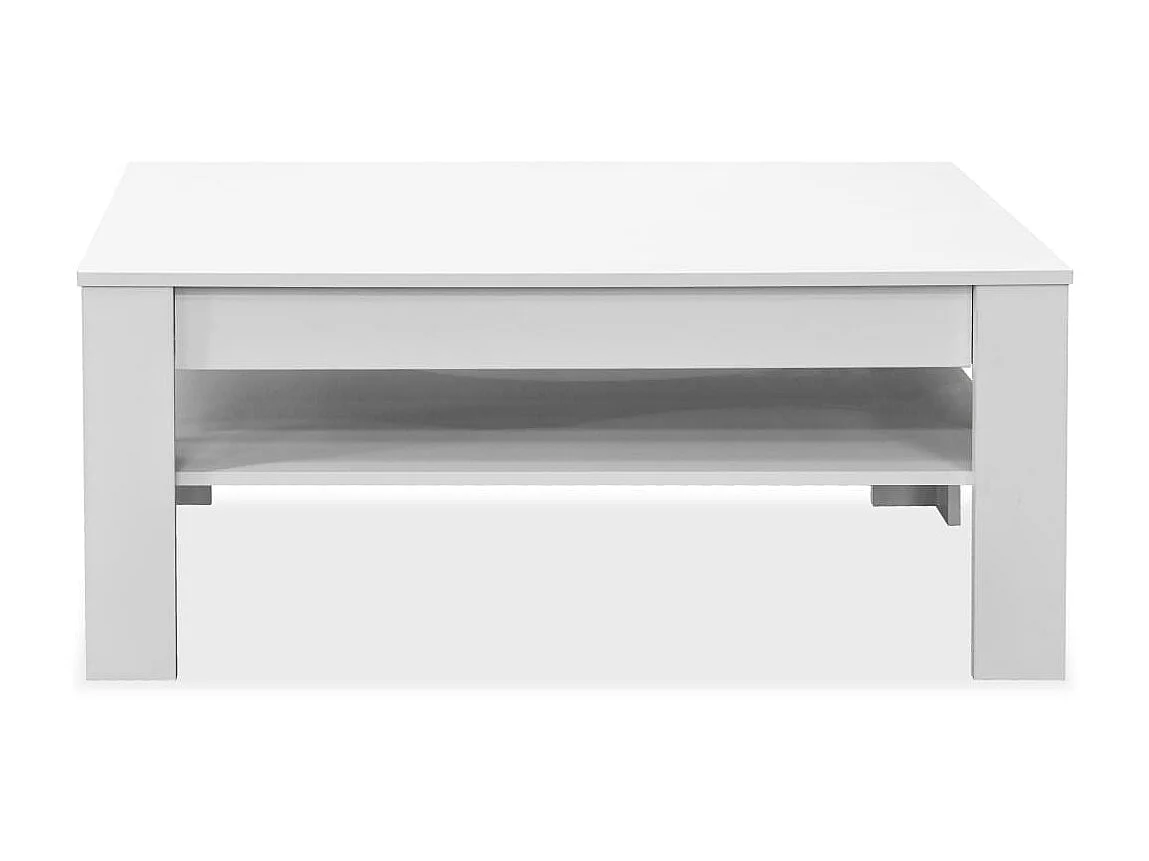 Couchtisch Beistelltisch Holzwerkstoff 110x65x48 cm Weiß -MN21075