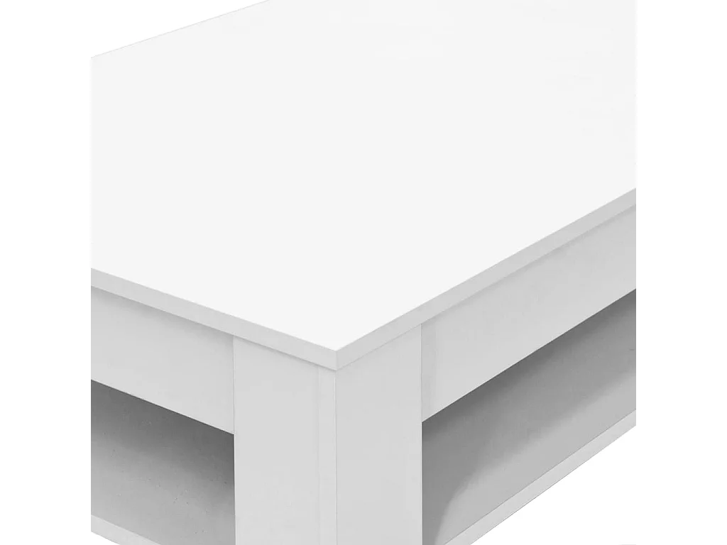 Couchtisch Beistelltisch Holzwerkstoff 110x65x48 cm Weiß -MN21075