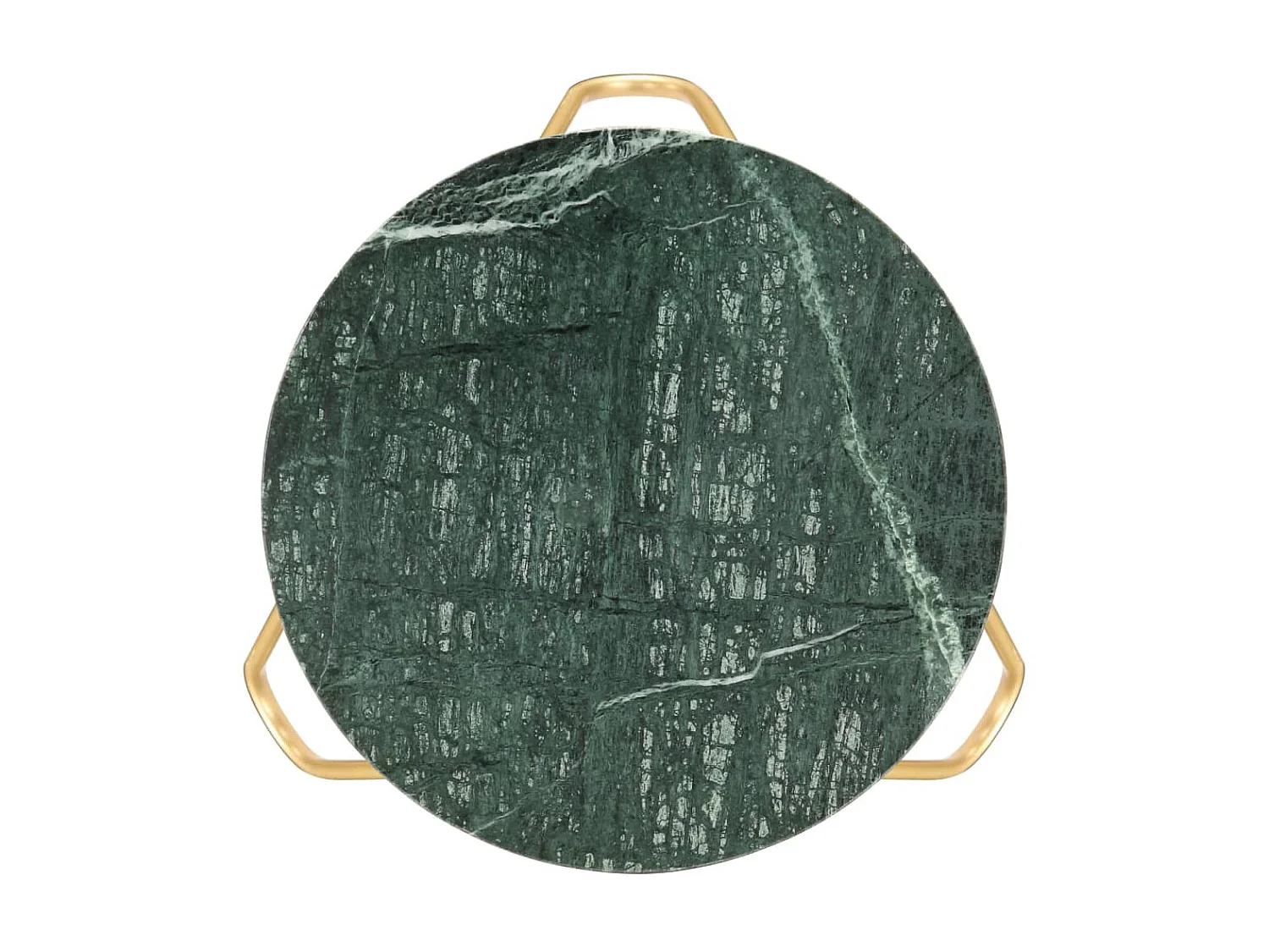 Couchtisch Beistelltisch Grün 40×40×40 cm Echtstein in Marmoroptik -MN37375