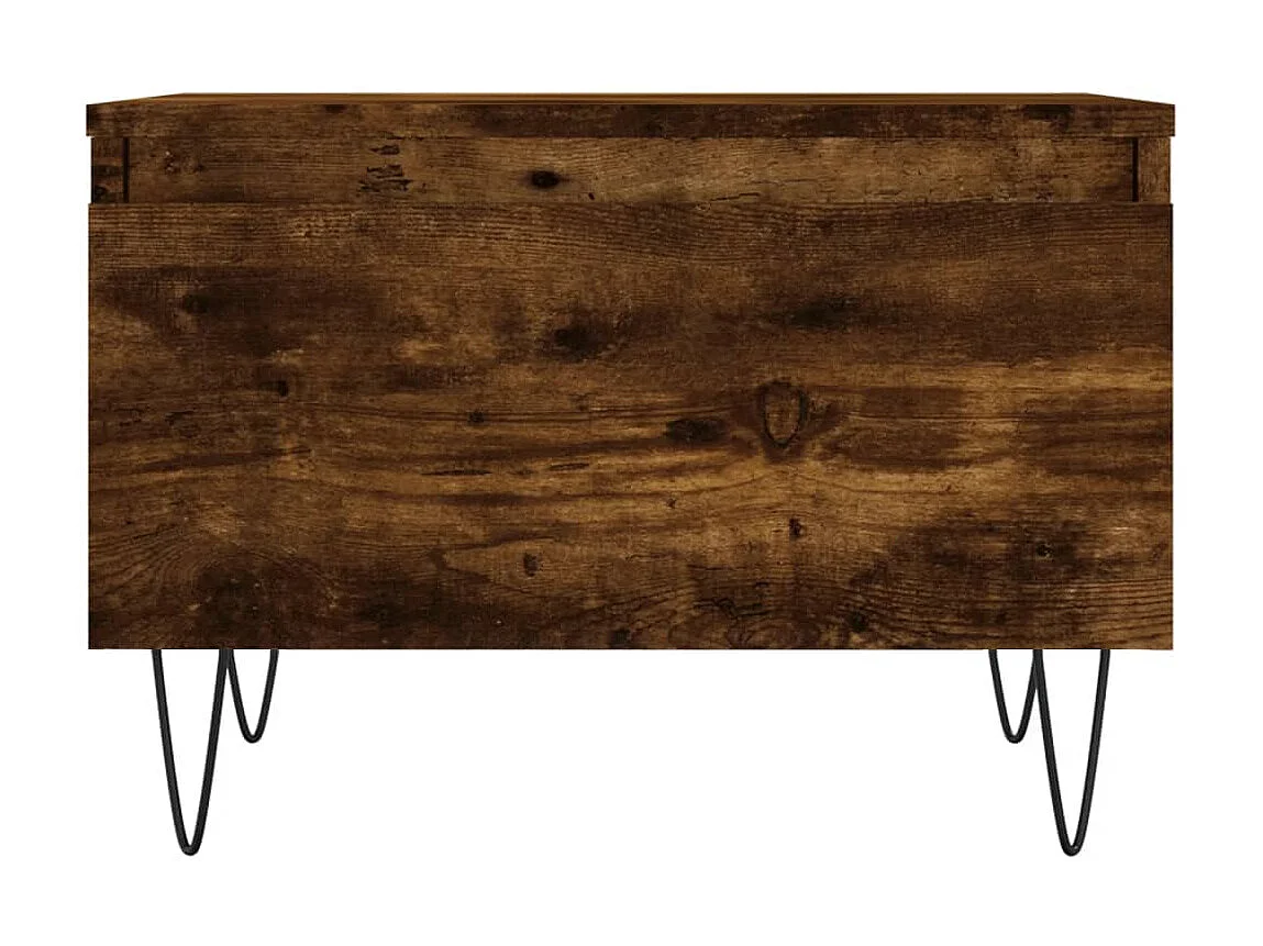 2er-Set Couchtische Beistelltisch Räuchereiche 50x46x35 cm Holzwerkstoff -MN72866