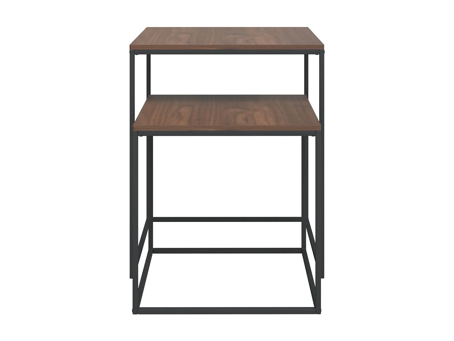 Couchtisch,Beistelltisch-Set 2-tlg. Holzwerkstoff und Metall -MN40766