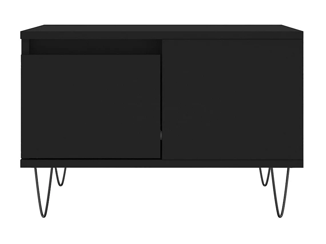 Couchtisch Beistelltisch Schwarz 55x55x36,5 cm Holzwerkstoff -MN51344