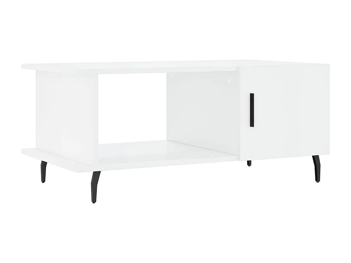 Couchtisch Beistelltisch Hochglanz-Weiß 90x50x40 cm Holzwerkstoff -MN68393