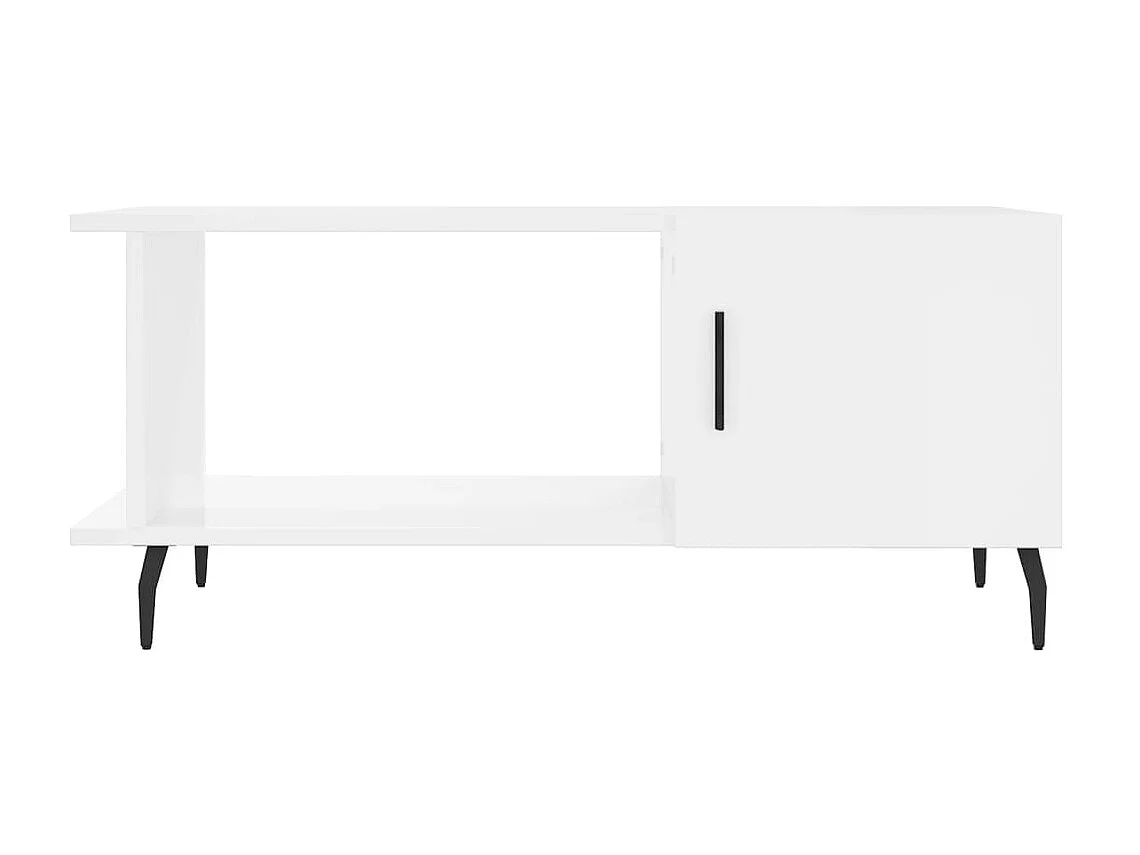 Couchtisch Beistelltisch Hochglanz-Weiß 90x50x40 cm Holzwerkstoff -MN68393