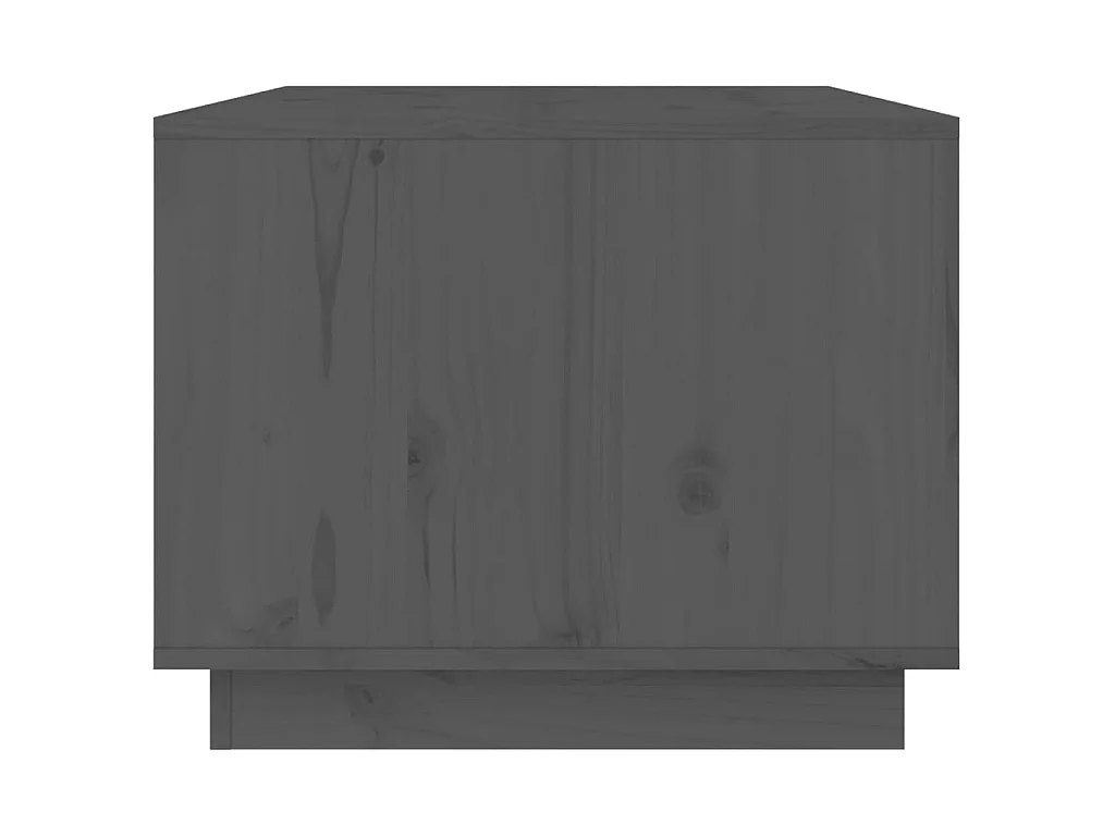 Couchtisch Beistelltisch Grau 80x50x40 cm Massivholz Kiefer -MN72291